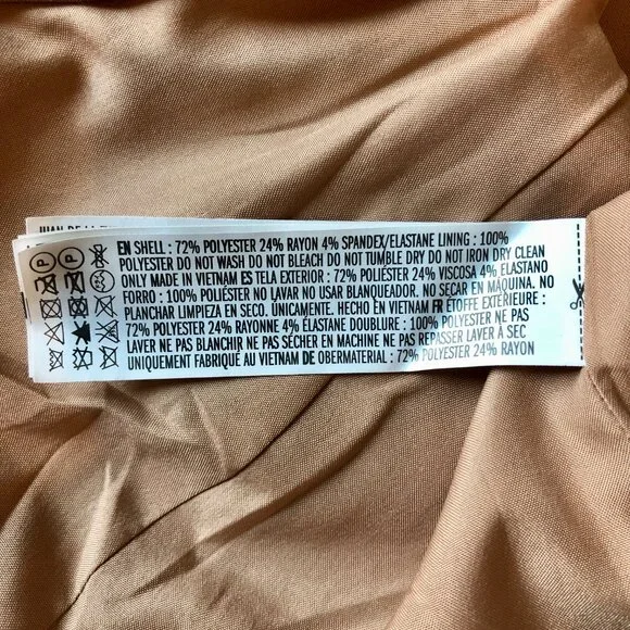 Tan Blazer Womens Small Long Sleeve Forever 21 Work Office Business Casual Fall - Picture 13 of 16